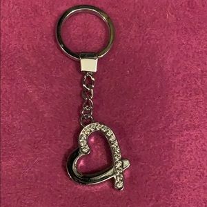 Slinket heart keychain